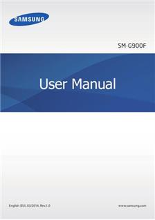 Samsung Galaxy S5 manual. Smartphone Instructions.
